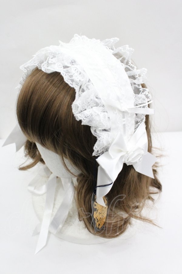 画像1: ALICE and the PIRATES / Rose Maria ヘッドドレス  白 I-26-04-10-107-PA-AC-TE-ZI (1)