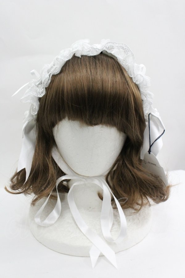 画像2: ALICE and the PIRATES / Rose Maria ヘッドドレス  白 I-26-04-10-107-PA-AC-TE-ZI (2)