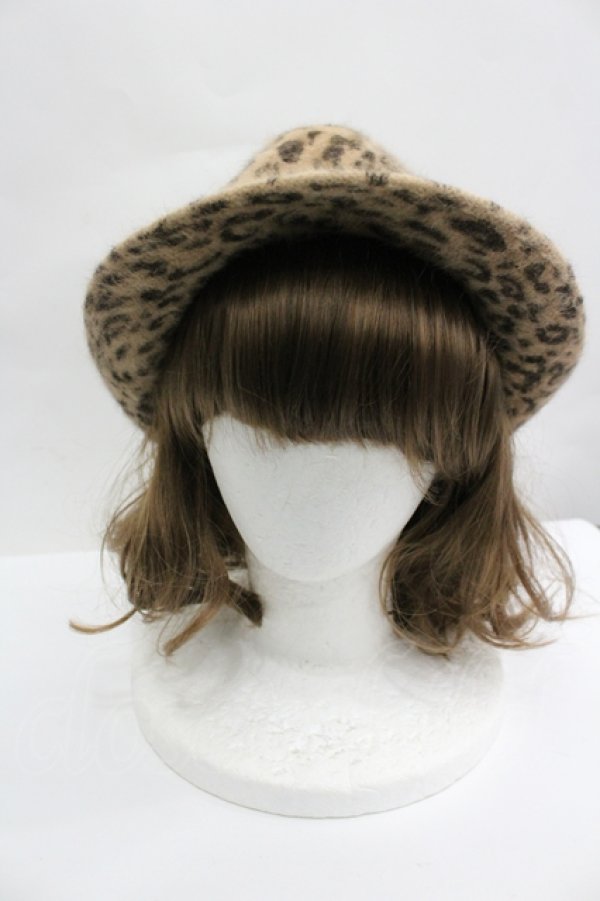 画像2: axes femme / レオパードハット  ブラウン I-26-04-10-110-AX-AC-SA-ZI (2)