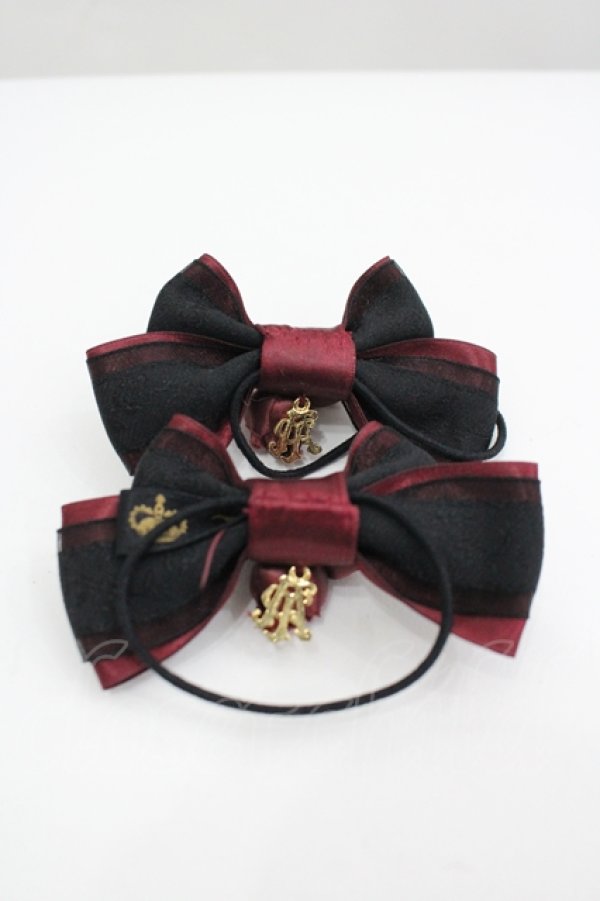 画像2: ALICE and the PIRATES / Memoire de Rose リボンゴム  ワイン I-26-04-10-119-PA-AC-TE-ZI (2)