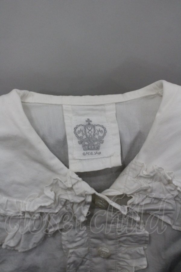 画像4: MAM / ラヴリーリボンブラウス  白 I-26-04-10-001-LO-BL-SA-ZI (4)