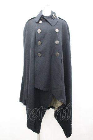 画像: BPN FOR MEN / ダブルボタンケープコート メンズM ブラック I-26-04-10-012-GO-CO-SA-ZI