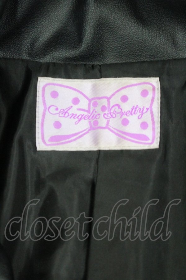 画像3: Angelic Pretty / Angelicライダースジャケット  黒 I-26-04-10-013-AP-JA-TE-ZI (3)