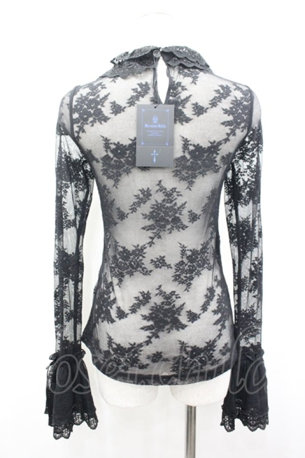 画像3: Moi-meme-Moitie / クロスアーチフレアスリーブカットソー 9号 黒 I-26-04-10-017-MO-TO-TE-ZI (3)