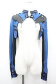 画像1: Ozz Croce / シアー切替スタンドカラーボレロ  ブルー I-26-04-10-024-OO-TO-TE-ZI (1)