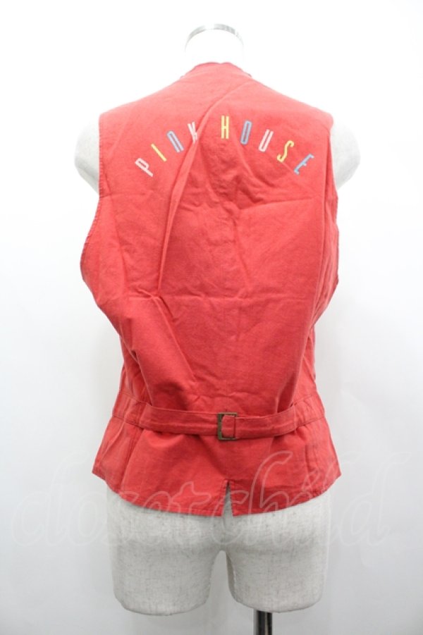 画像2: PINK HOUSE / 後ろロゴベスト  赤 I-26-04-10-028-LO-TO-SA-ZI (2)