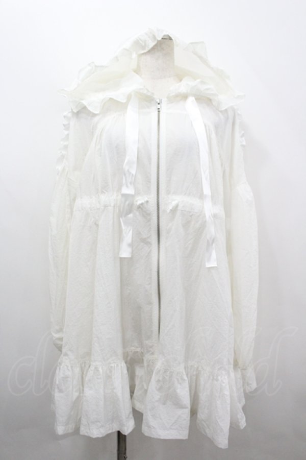 画像2: lilLilly / フリルシアーブルゾン  白 I-26-04-12-033-LO-CO-SA-ZI (2)