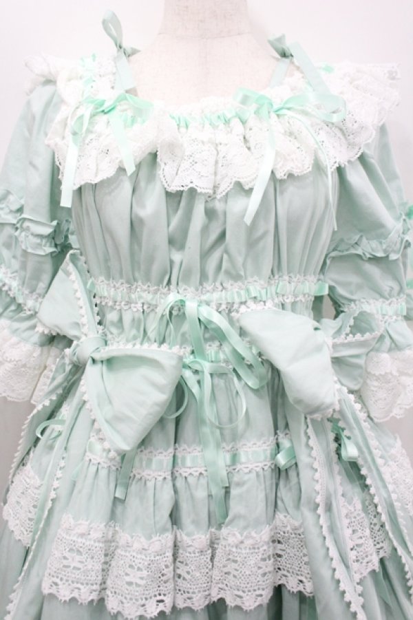 画像2: BABY, THE STARS SHINE BRIGHT / Confiture Ribbonワンピース  ミント I-26-04-12-035-0-OP-SA-ZI (2)