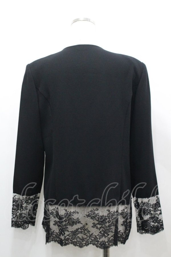 画像2: INGEBORG / 3つリボンブラウス  黒 I-26-04-12-004-LO-BL-SA-ZI (2)