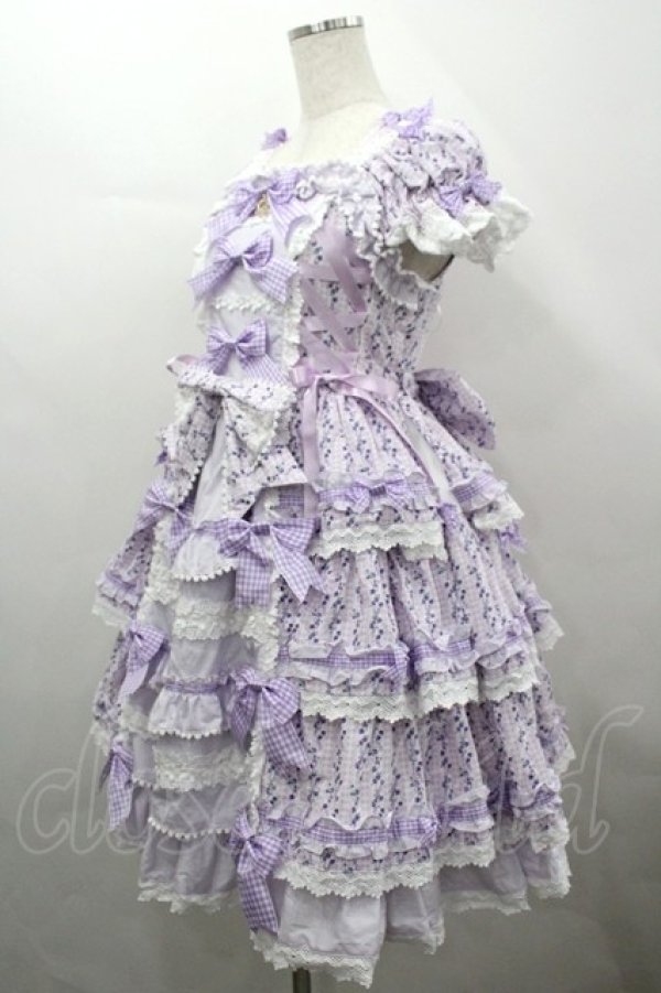 画像4: BABY,THE STARS SHINE BRIGHT / Floriana Ribbonジャンパースカート  ラベンダー I-26-04-12-036-BA-OP-SA-ZI (4)