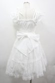 画像5: BABY,THE STARS SHINE BRIGHT / Innocent Ribbon Lace シャーリングジャンパースカート  白 I-26-04-12-037-BA-OP-SA-ZI (5)