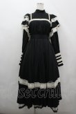 画像2: Hoshibako Works / リリアンヌ姉妹ワンピース(ロング丈)  黒Ｘ白 I-26-04-12-039-LO-OP-SA-ZI (2)