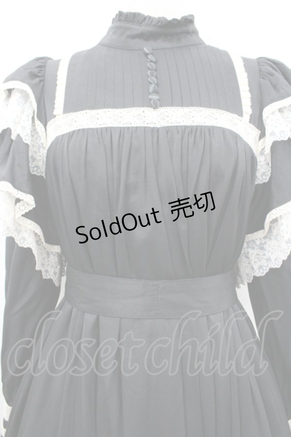 画像3: Hoshibako Works / リリアンヌ姉妹ワンピース(ロング丈)  黒Ｘ白 I-26-04-12-039-LO-OP-SA-ZI (3)