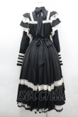 画像5: Hoshibako Works / リリアンヌ姉妹ワンピース(ロング丈)  黒Ｘ白 I-26-04-12-039-LO-OP-SA-ZI (5)