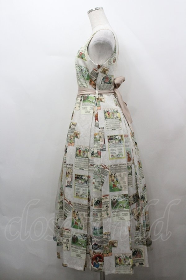 画像2: 果子加飯（海外ロリータブランド） / フランシス童謡 ジャンパースカート M アイボリー I-26-04-12-043-LO-OP-TE-ZI (2)