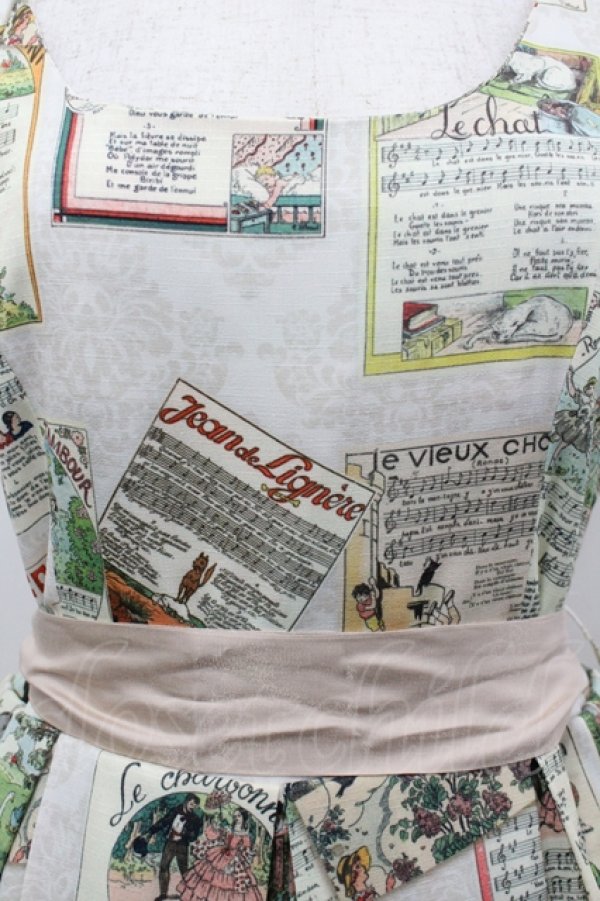 画像5: 果子加飯（海外ロリータブランド） / フランシス童謡 ジャンパースカート M アイボリー I-26-04-12-043-LO-OP-TE-ZI (5)