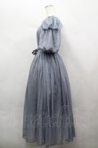 画像2: LA LAERS（海外ロリータブランド） / シアーギャザーワンピース M ブルーグレー I-26-04-12-044-LO-OP-TE-ZI (2)