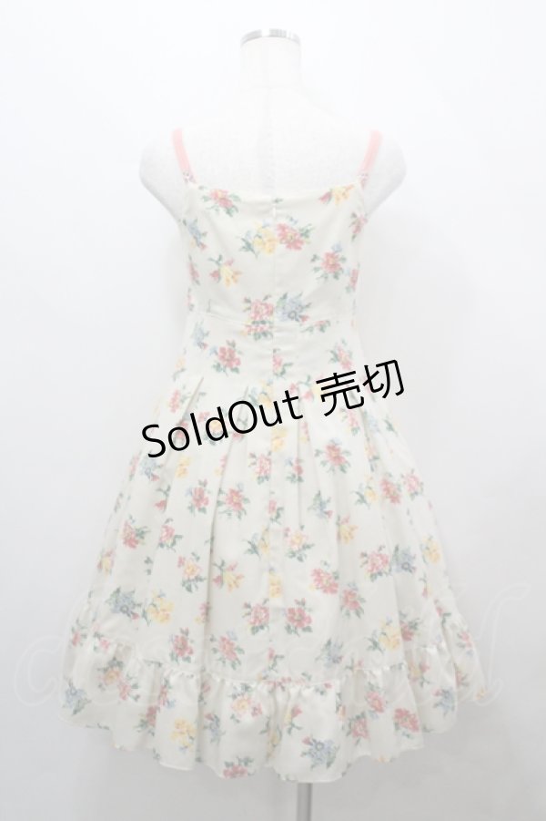 画像3: Emily Temple cute / 胸元レース花柄キャミワンピース  アイボリー I-26-04-12-048-ET-OP-TE-ZI (3)