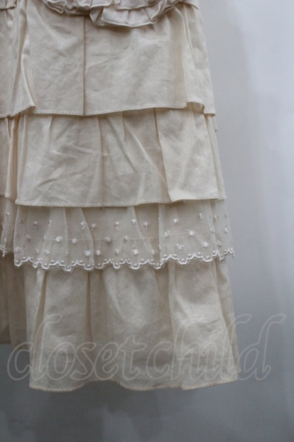 画像7: Emily Temple cute / フラワーモチーフコットンキャミワンピース  ピンクベージュ I-26-04-12-050-ET-OP-TE-ZI (7)