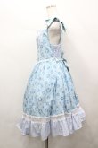 画像2: 愛野えり×HEENIE HEENIE / Petal Pique-niqueジャンパースカート  サックス I-26-04-12-053-LO-OP-SA-ZI (2)