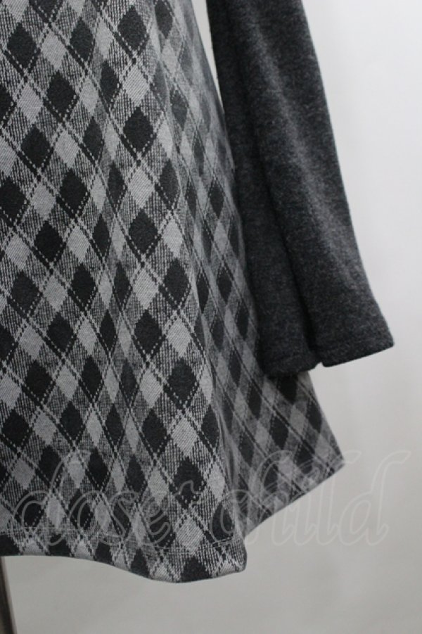 画像6: evelyn / チェックセットワンピース F グレイ I-26-04-12-057-LO-OP-TE-ZI (6)