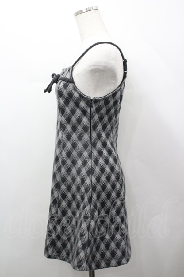 画像8: evelyn / チェックセットワンピース F グレイ I-26-04-12-057-LO-OP-TE-ZI (8)