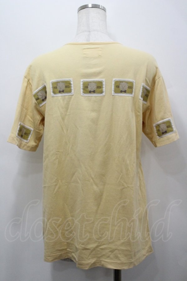 画像2: PINK HOUSE / テディパッチTシャツ  イエロー I-26-04-12-008-LO-TS-SA-ZI (2)