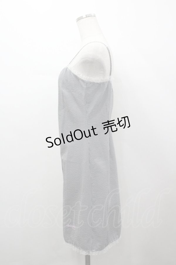 画像2: Katie / YOUNG LOLITAキャミワンピース  黒Ｘ白チェック I-26-04-12-060-LO-OP-SA-ZI (2)