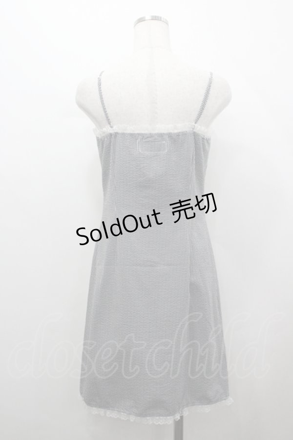 画像3: Katie / YOUNG LOLITAキャミワンピース  黒Ｘ白チェック I-26-04-12-060-LO-OP-SA-ZI (3)