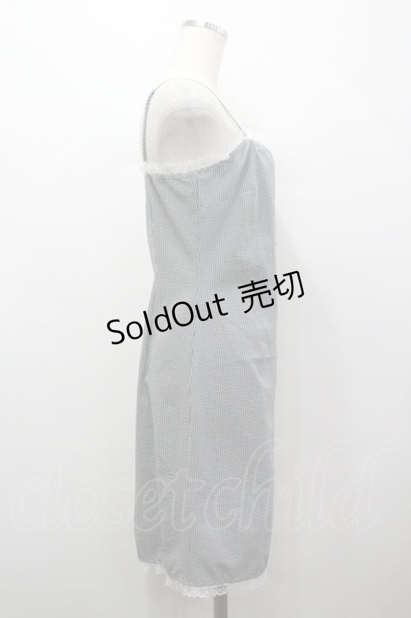 画像4: Katie / YOUNG LOLITAキャミワンピース  黒Ｘ白チェック I-26-04-12-060-LO-OP-SA-ZI (4)