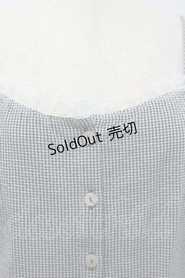 画像5: Katie / YOUNG LOLITAキャミワンピース  黒Ｘ白チェック I-26-04-12-060-LO-OP-SA-ZI (5)