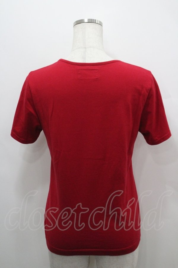 画像2: PINK HOUSE / テディベアプリントカットソー M 赤 I-26-04-12-011-LO-TO-TE-ZI (2)