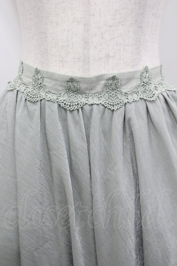 画像5: Hinana Queena（海外ロリータブランド） / 菫の秘め事 ロングスカート L グリーン I-26-04-12-094-LO-SK-TE-ZI (5)