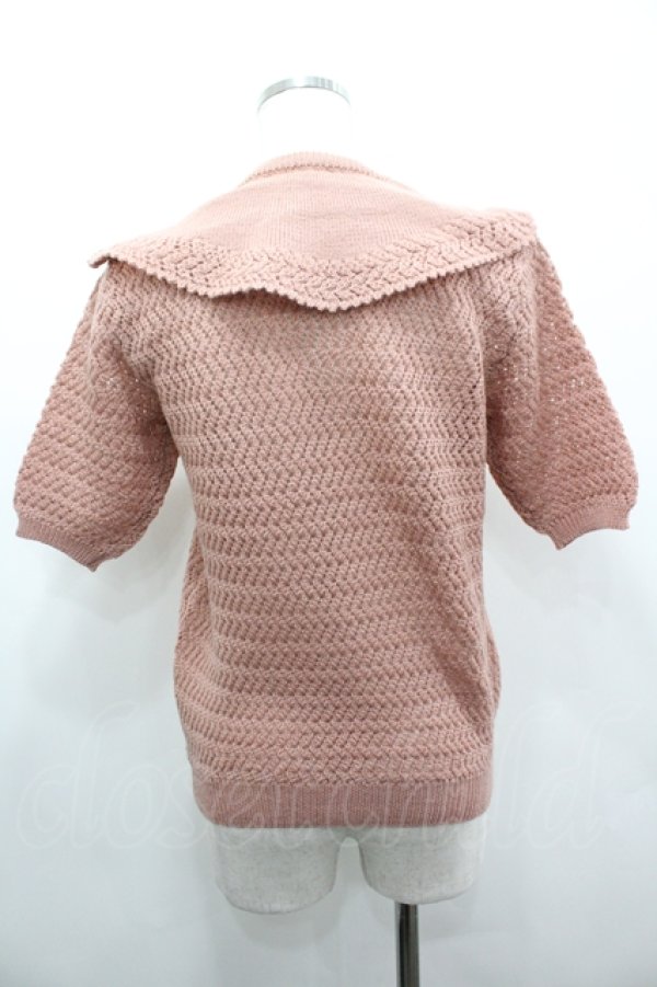 画像4: PINK HOUSE / ケープ風デザインニットトップス  ピンク I-26-04-12-015-LO-TO-SA-ZI (4)