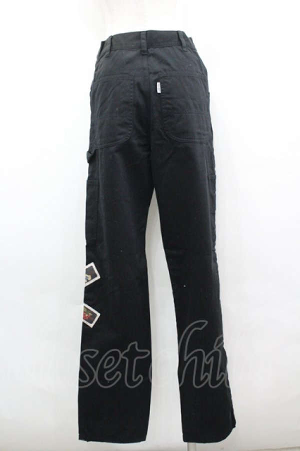 画像2: PINK HOUSE / サークルワッペンパンツ M 黒 I-26-04-12-097-LO-PA-SA-ZI (2)