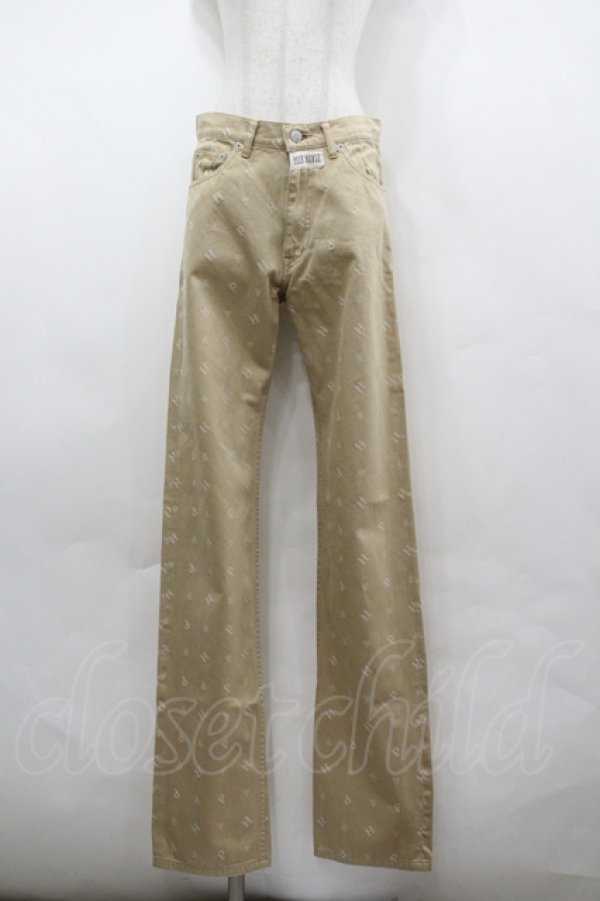 画像1: PINK HOUSE / PH総柄デニムパンツ M ベージュ I-26-04-12-099-LO-PA-SA-ZI (1)