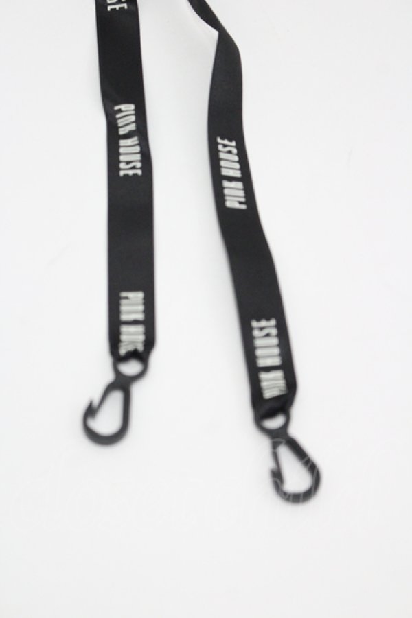 画像3: PINK HOUSE / ロゴネックストラップ  黒 I-26-04-12-101-LO-ZA-TE-ZI (3)