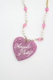 画像2: Angelic Pretty / Deco Heartネックレス  ピンク I-26-04-12-103-AP-AC-TE-ZI (2)