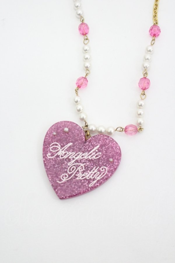 画像2: Angelic Pretty / Deco Heartネックレス  ピンク I-26-04-12-103-AP-AC-TE-ZI (2)