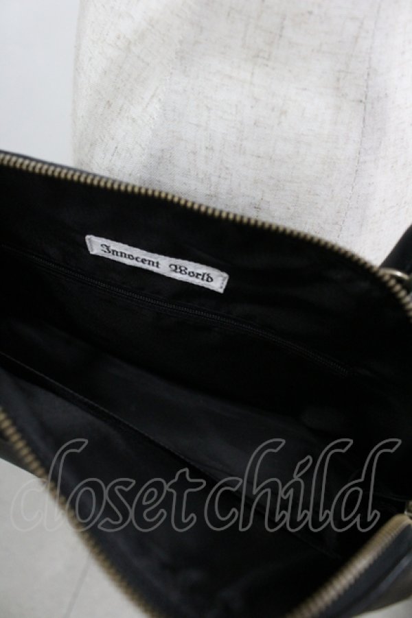 画像3: Innocent World / シェリーバッグ  黒 I-26-04-12-110-IW-BG-SA-ZI (3)