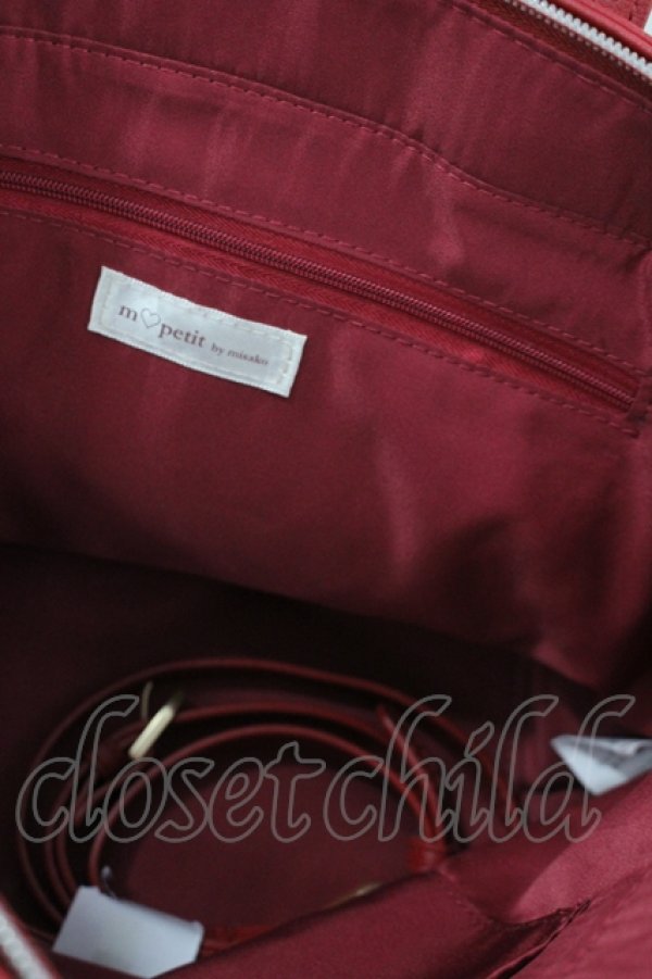 画像3: m petit by misako / AMリボン2wayバッグ  赤 I-26-04-12-112-LO-BG-SA-ZI (3)