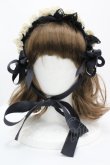 画像1: Hoshibako Works / リリアンヌ姉妹ヘッドドレス  黒 I-26-04-12-114-LO-AC-SA-ZI (1)