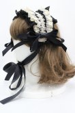 画像2: Hoshibako Works / リリアンヌ姉妹ヘッドドレス  黒 I-26-04-12-114-LO-AC-SA-ZI (2)