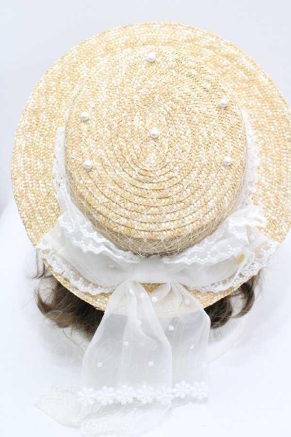 画像4: Angelic Pretty / お花レースストローHat   I-26-04-12-117-AP-AC-TE-ZI (4)