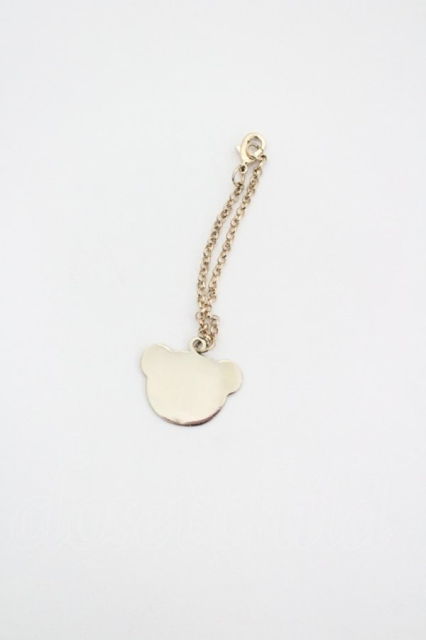 画像2: PINK HOUSE / ムック本付録　くま型チャーム  ゴールド I-26-04-12-120-LO-BG-TE-ZI (2)