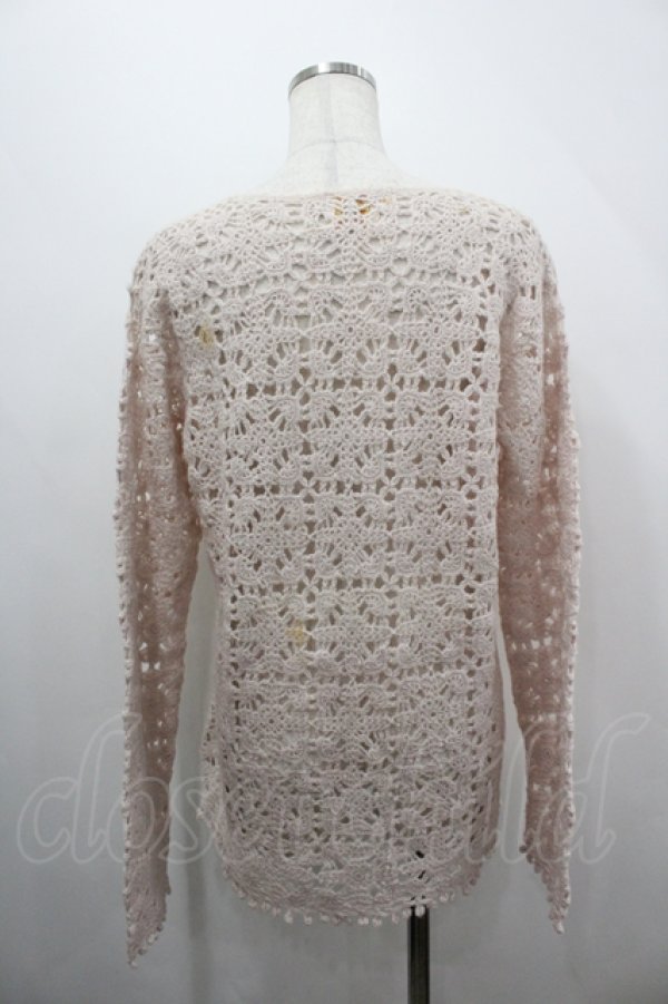 画像2: 田園詩（海外ロリータブランド） / パッチワークニットトップス  ピンク I-26-04-12-021-LO-JA-SA-ZI (2)