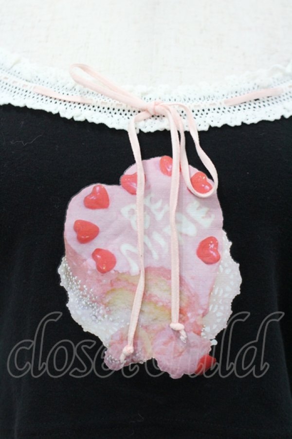 画像2: Katie / BAD SUGARパフトップス  黒Ｘ白 I-26-04-12-023-LO-TO-SA-ZI (2)