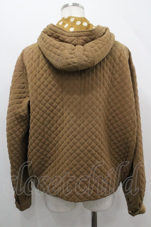 画像3: INGEBORG / 内側ドットキルティングフードブルゾン  ブラウン I-26-04-12-028-LO-JA-SA-ZI (3)