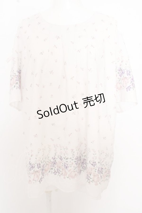 画像1: axes femme / フラワー柄オフショルトップス O-23-09-29-001-AX-TO-OA-ZI (1)