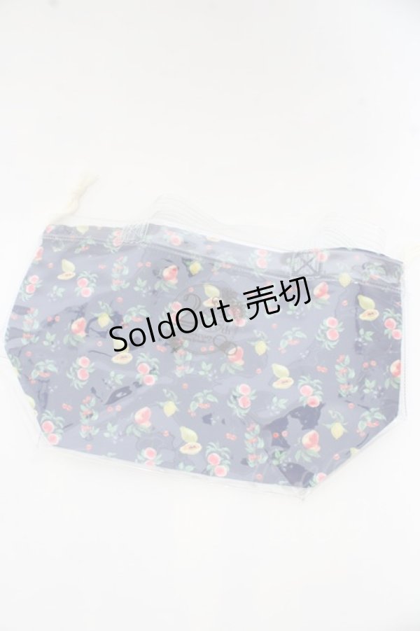 画像1: axes femme / BAGノベルティ巾着付きビニールバッグ（フルーツ柄） O-23-09-29-1086-AX-BG-IG-ZT286 (1)